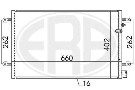 Радiатор кондицiонера ERA 667086 Купити в Україні