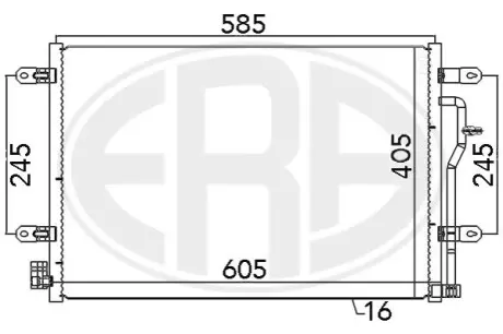 Радiатор кондицiонера ERA 667089 Купити в Україні