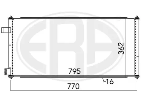 Радіатор кондиціонера ERA 667091 Купити в Україні
