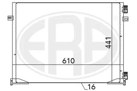 Радіатор кондиціонера ERA 667096 Купити в Україні