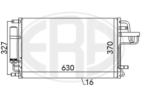 Радиатор кондиционера ERA 667101 Купить в Украине