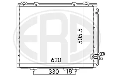 Радiатор кондицiонера ERA 667103 Купити в Україні