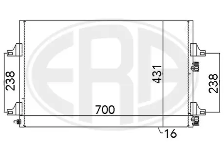 Радіатор кондиціонера ERA 667106 Купити в Україні