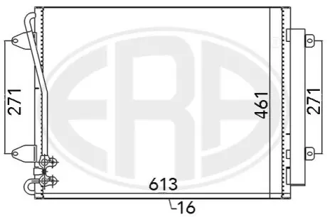 Радиатор кондиционера ERA 667108 Купить в Украине