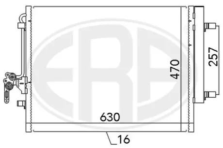 Радiатор кондицiонера ERA 667116 Купити в Україні