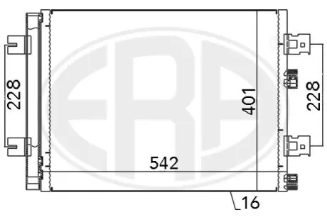 Радіатор кондиціонера ERA 667130 Купити в Україні