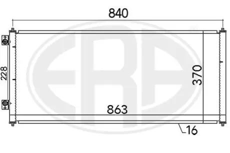 Радiатор кондицiонера ERA 667144 Купити в Україні