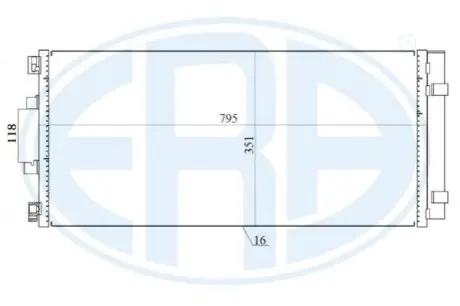Радiатор кондицiонера з осушувачем ERA 667157 Купити в Україні