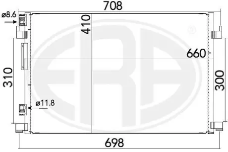 Радiатор кондицiонера ERA 667165 Купити в Україні