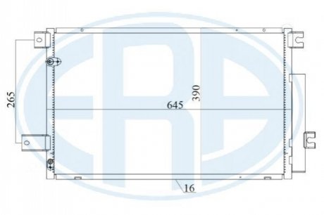 Радиатор кондиционера ERA 667178 (фото 1)