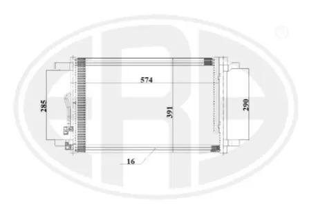Радiатор кондицiонера ERA 667198 Купити в Україні