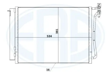 Радiатор кондицiонера ERA 667234 Купити в Україні