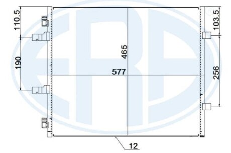 Радиатор кондиционера ERA 667257 (фото 1)
