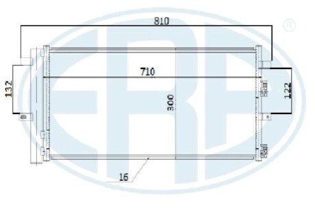 Радиатор кондиционера ERA 667282 (фото 1)