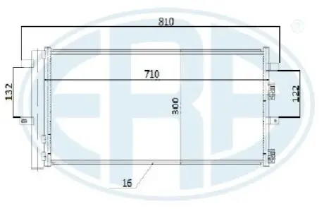 Радiатор кондицiонера ERA 667282 Купити в Україні