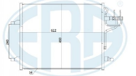 Радіатор кондиціонера ERA 667283 (фото 1)
