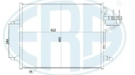 Радiатор кондицiонера ERA 667283 Купити в Україні