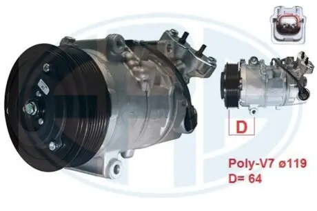 Компресор кондицiонера ERA 670135 Купити в Україні