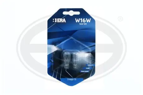 Фото 1 — Автолампа W16W 12V 16W W2.1x9.5d Eco WS (без цоколя) ERA (E011SD-2B) Фото Автолампа W16W 12V 16W W2.1x9.5d Eco WS (без цоколя) ERA (E011SD-2B) зображення 1