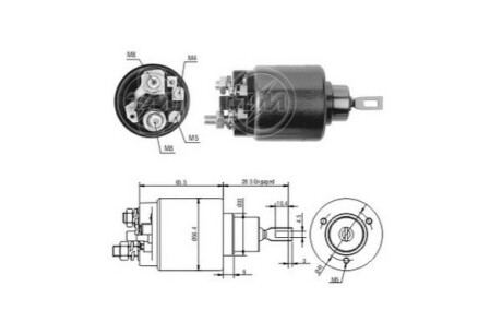 Тягове реле, стартер ERA ZM2571