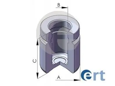 Фото BMW поршень супорта E30/32/36, SAAB 9-5 d=38mm ERT (150564C) зображення 1