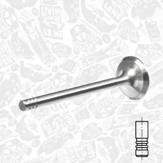 Клапан (випуск) Skoda Octavia/VW Caddy/Golf/Polo 1.4-1.6 (29x7x95) ET ENGINETEAM VE0023