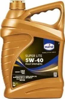 5л Super Lite 5W-40 масло синт. ACEA A3/B4, API SN/CF, MB 229.1 МВ229.3, VW502.00/505.00, GM-LL-B-025, BMW LL-98, Renault RN 0700/0710 EUROL 001269 Купити в Україні