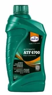 1л ATF6700 масло трансмісійне для АКПП DEXRON, Mercon LV/SP, Hyundai NWS-9638/PIV/SPH-IV, Mitsubishi SP-IV ATF J-2, Toyota WS, Honda ATF DW-1 EUROL 019011 Купити в Україні