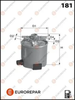 Фільтр паливний Nissan Qashqai/X-Trail 1.5/2.0dci 07 EUROREPAR 1609691080 Купити в Україні