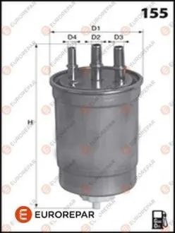 Фільтр паливний Renault Logan/Dacia Duster 1.5dci 05 EUROREPAR 1611658880 Купити в Україні