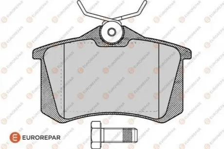 Колодки гальмівні (задні) VW Caddy III 04-/Peugeot 308 07-/Citroen C4 04 EUROREPAR 1617250480 Купити в Україні