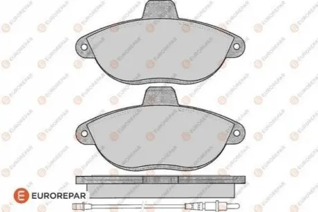 Колодки гальмівні (передні) Fiat Scudo/Peugeot Expert 96- (з датчиком) EUROREPAR 1617250580 Купити в Україні