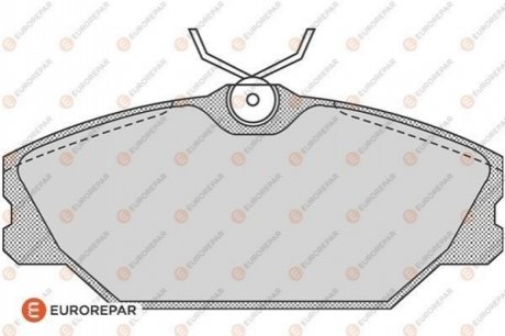 Колодки гальмівні (передні) Renault Clio II 00-09/Laguna 93-01/Megane/Scenic/Safrane 96-03 EUROREPAR 1617251880