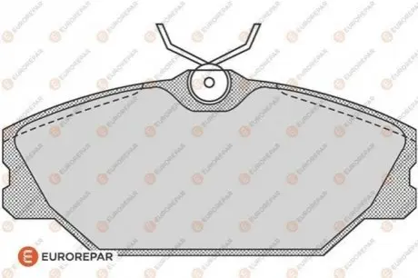 Колодки гальмівні (передні) Renault Clio II 00-09/Laguna 93-01/Megane/Scenic/Safrane 96-03 EUROREPAR 1617251880 Купити в Україні