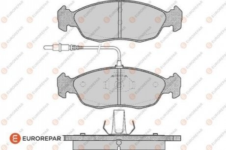 Колодки гальмівні 4 шт EUROREPAR 1617252380 (фото 1)