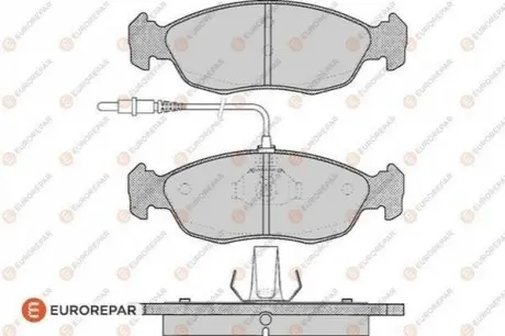 Фото Колодки гальмівні (передні) Peugeot 306 93-01 (+датчики) EUROREPAR (1617252380) зображення 1