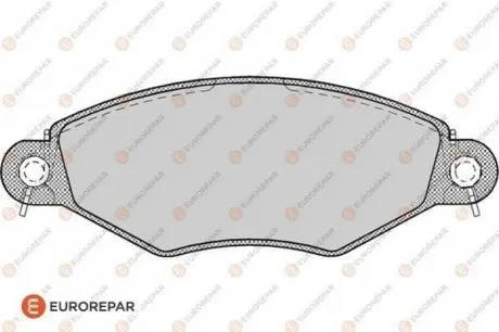 Колодки гальмівні (передні) Peugeot 206 98-/Peugeot 206+ 09-13/Peugeot 306 93-01 EUROREPAR 1617254980 Купити в Україні