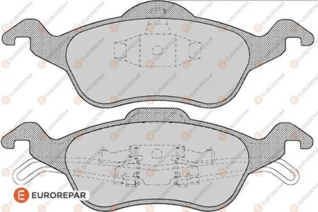 Колодки гальмівні (передні) Ford Focus 99-09 EUROREPAR 1617255780 Купити в Україні