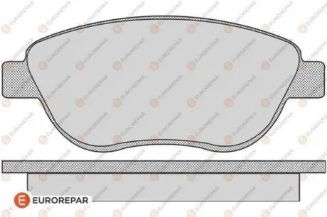 Гальмівні колодки EUROREPAR 1617256680 Купити в Україні