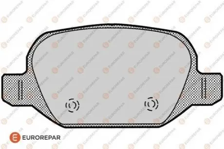 Колодки гальмівні (задні) Alfa Romeo 147/156/Fiat Linea/Lancia Lybra 99 EUROREPAR 1617256880 Купити в Україні