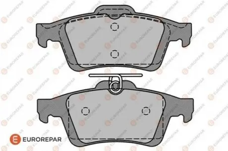 Комплект гальмівних колодок (задніх) Citroen C5/Ford C-Max 07-/Focus/Connect 04-13/Renault Laguna 07-15/Volvo EUROREPAR 1617257980 Купити в Україні