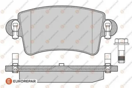 Тормозные колодки (задние) Renault Master/Opel Movano A 98- (Bosch) EUROREPAR 1617258980 Купить в Украине