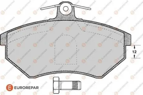 Колодки гальмівні (передні) Audi A4 95-01/VW Golf III/IV -02/Caddy II -04 замінено на 0 986 460 944 EUROREPAR 1617259680 Купити в Україні