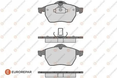 Колодки гальмівні (передні) Opel Astra G 99-02/Vectra B 95-03/Calibra A 91-97/Saab 9-3 98-09 EUROREPAR 1617260480 Купити в Україні