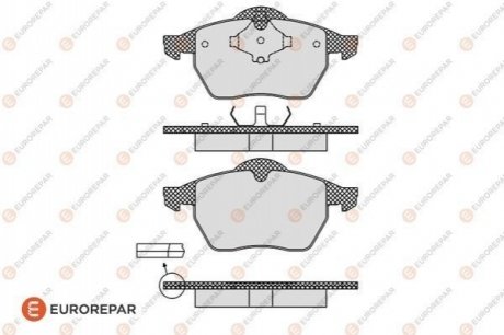 8708309198 КОЛОДКИ ГАЛЬМ?ВН? EUROREPAR 1617260680