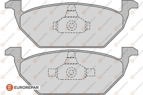 Колодки гальмівні (передні) VW Polo VI 17 EUROREPAR 1617260980 Купити в Україні