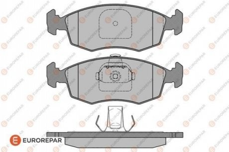 Тормозные колодки передние. FIAT Doblo 1,2-1,9JTD 01- EUROREPAR 1617261380 (фото 1)