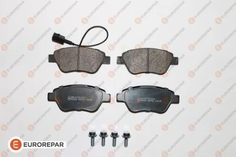 Гальмівні колодки пер. Doblo 05-10 (грузовой)(123x53.3x18)(з датчиком) EUROREPAR 1617262380