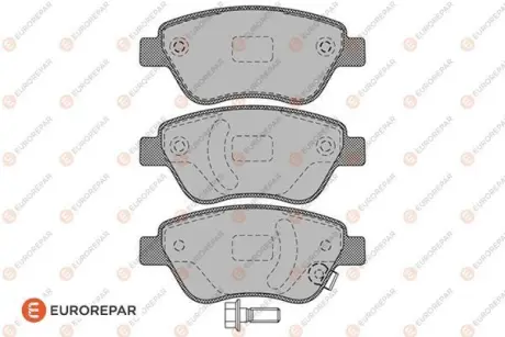 Колодки гальмівні (передні) Opel Corsa D 06-14 EUROREPAR 1617262580 Купить в Украине