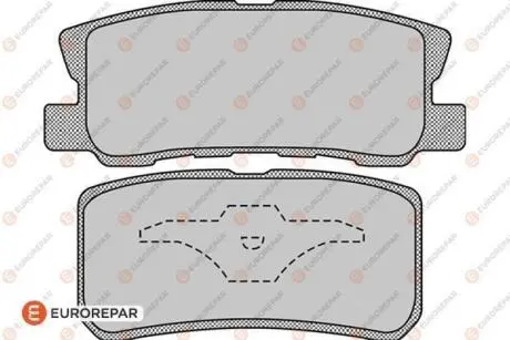 Колодки гальмівні (задні) Mitsubishi Outlander 06-12/Pajero 90-/Peugeot 4007/4008 07 EUROREPAR 1617265280 Купити в Україні